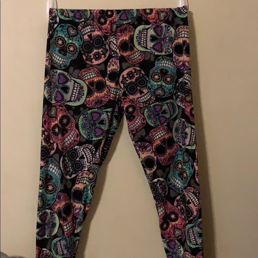 Sugar skull leggings